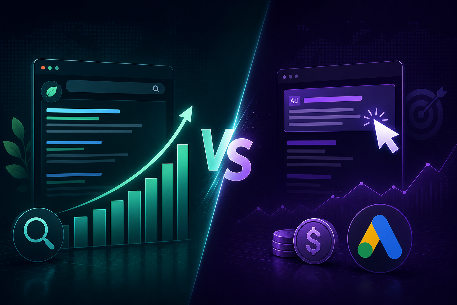 SEO vs Google Ads — poređenje organskog i plaćenog marketinga za firme